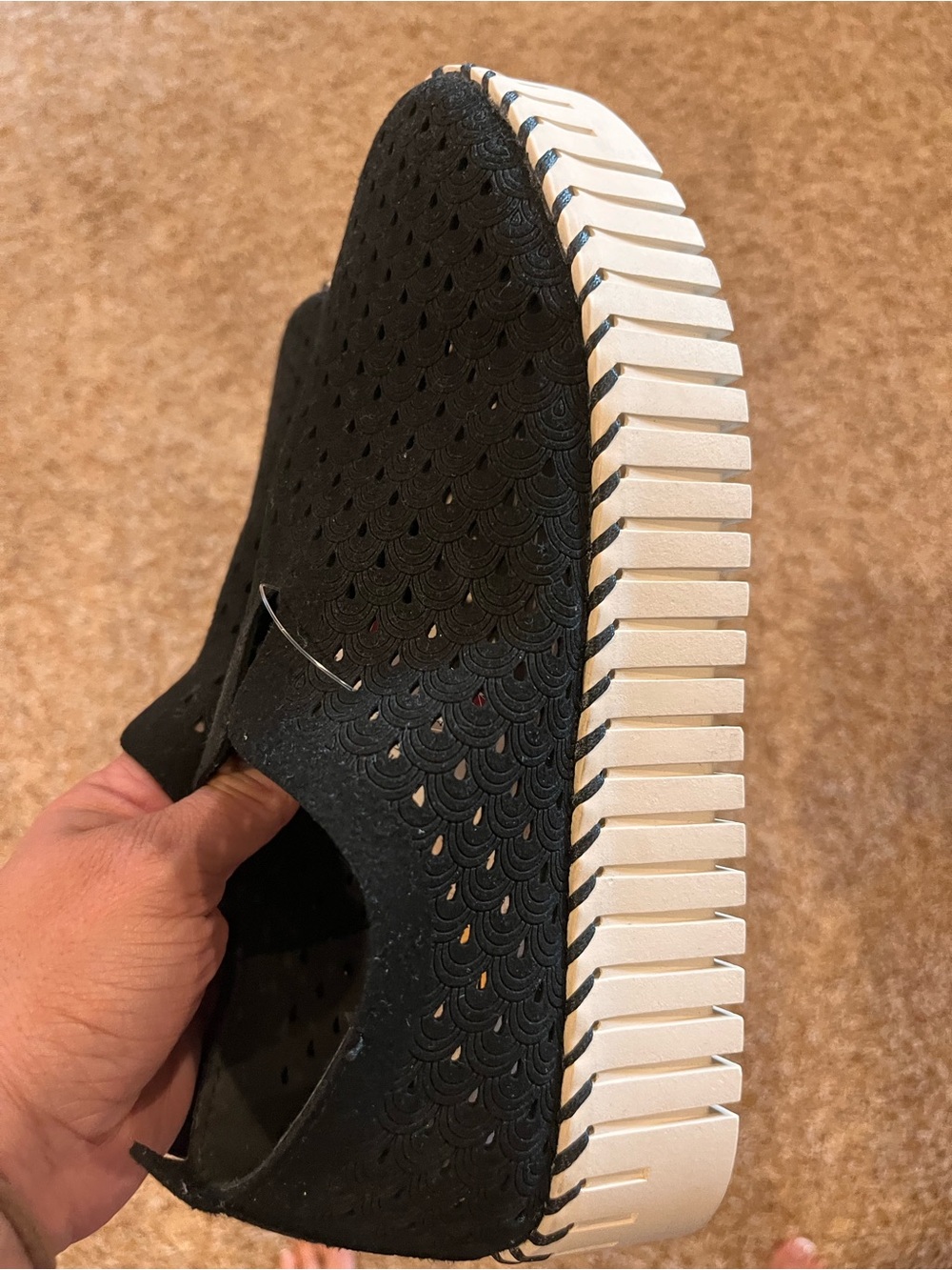 Tommy Bahama Black Perforated Slip-On Shoe - Picture 2 of 5